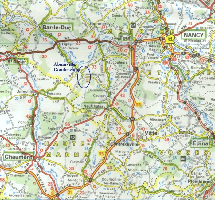 Abainville-Gondrecourt dans la Meuse