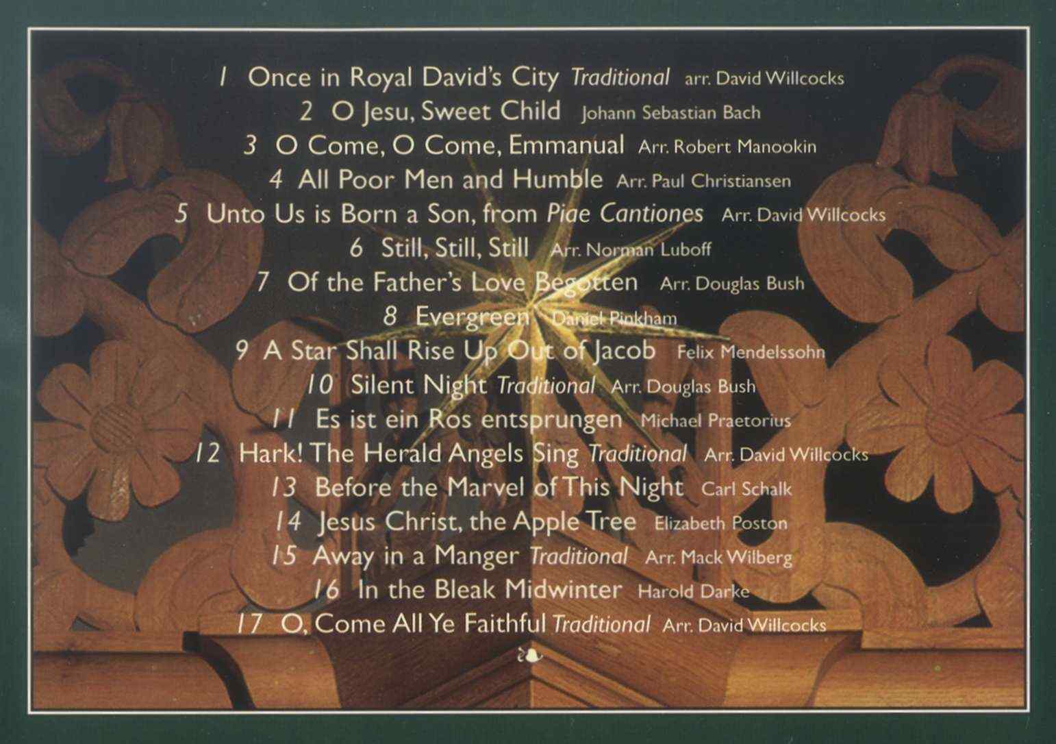 CD back cover